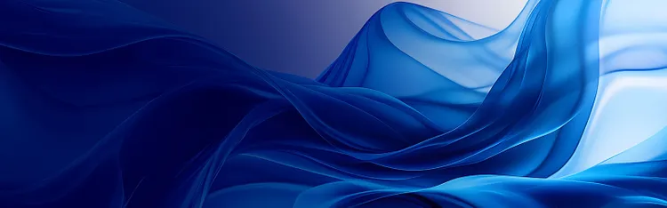 Smooth blue abstract waves with layered gradients forming soft curves