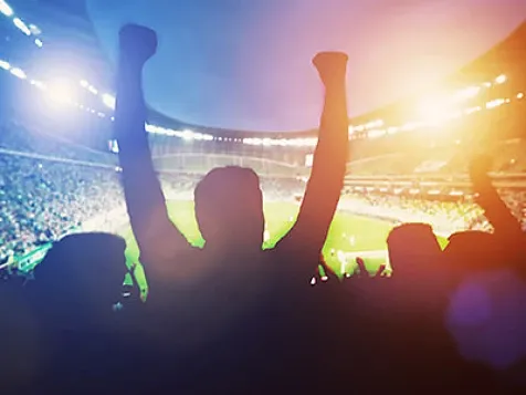 Football match stadium