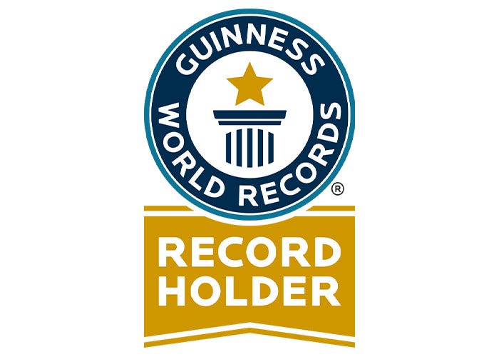 Guinness world records badge
