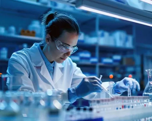Lab technicianat work