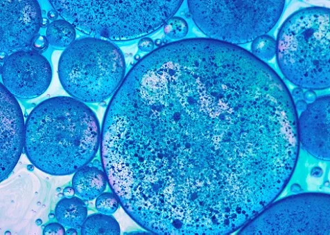 Blue molecular cells