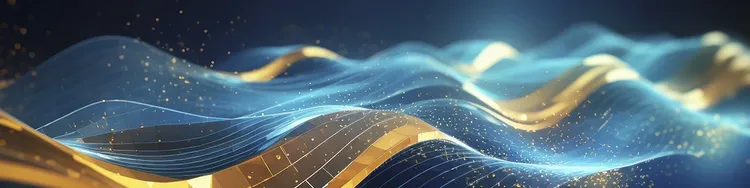 An abstract design showcasing fluid waves