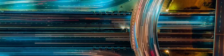 Expressway top view, Road traffic important infrastructure in Thailand, Road and Roundabout.