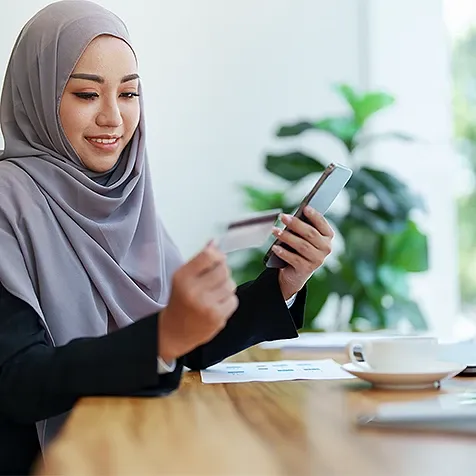 woman using a mobile phone
