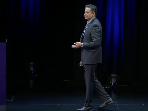 Associate spokesman delivering a presentation