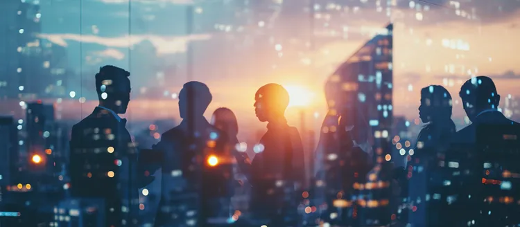 people at a call center