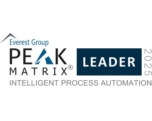Peak Matrix Intelligent process automation award badge